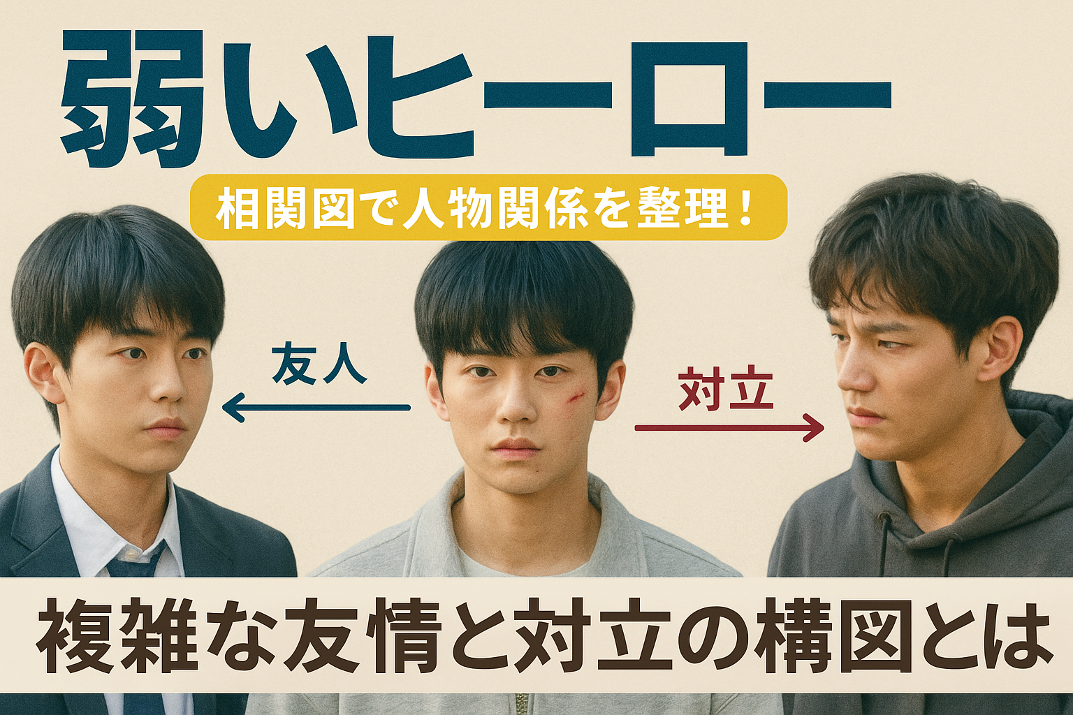 弱いヒーローの相関図で見る友情と対立の真相