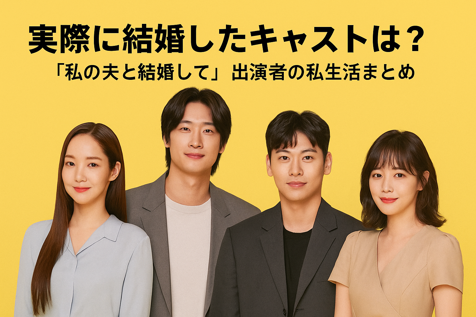 韓国ドラマ『私の夫と結婚して』のキャストは本当に結婚してる？